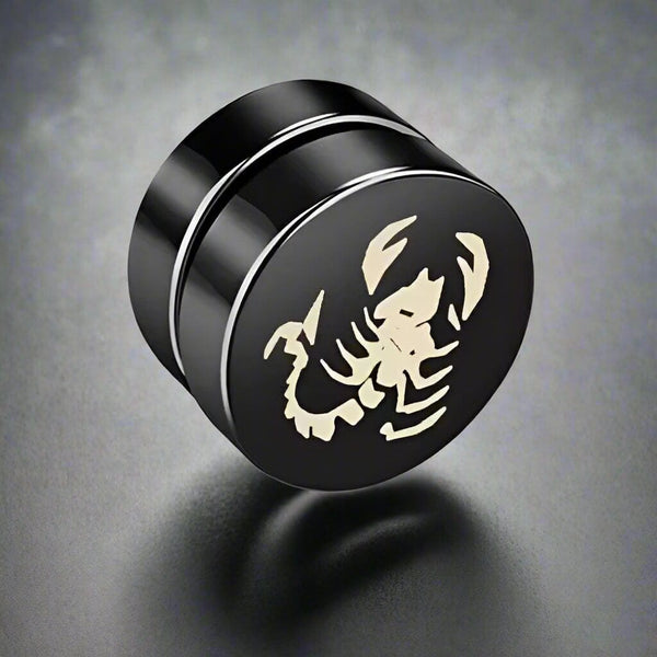 AERO STING - Magnetic Non-Piercing Pure Titanium Steel Studs Earrings for Men & Boys (2 Pcs)