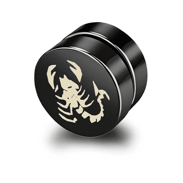 AERO STING - Magnetic Non-Piercing Pure Titanium Steel Studs Earrings for Men & Boys (2 Pcs)