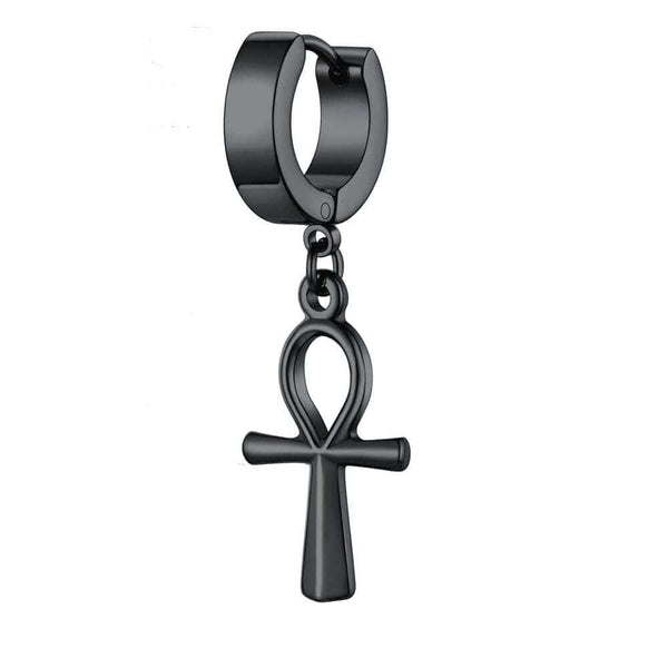 ANKRYX BLACK - Titanium Steel Stud Earrings for Men & Boys (2 Pcs)