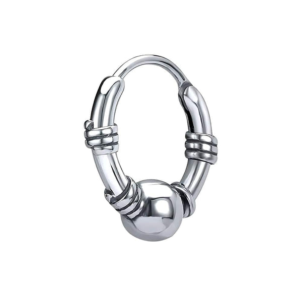 COMET HOOPS - Titanium Steel Hoop Earrings for Men & Boys (2 Pcs)
