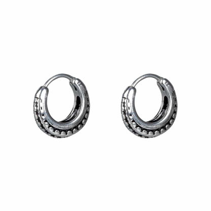 THE MEN THING Nose & Ear Ring Pair (Both Ears) JYNX LOOPS - Titanium Steel Hoop Earrings for Men & Boys (2 Pcs)