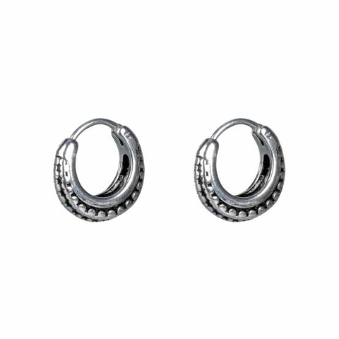 JYNX LOOPS - Titanium Steel Hoop Earrings for Men & Boys (2 Pcs)