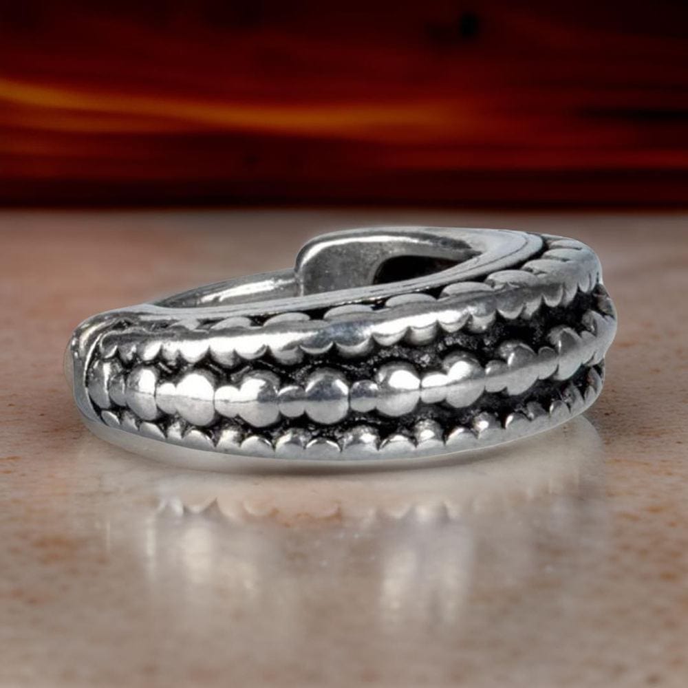 THE MEN THING Nose & Ear Ring Pair (Both Ears) JYNX LOOPS - Titanium Steel Hoop Earrings for Men & Boys (2 Pcs)