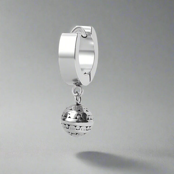 ORBELLE - Titanium Steel Hoop Earrings for Men & Boys (2 Pcs)