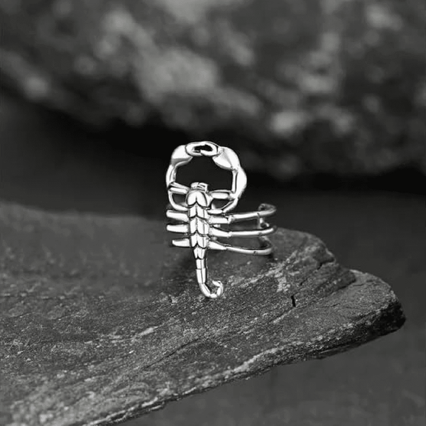 SCORPION STINGER - Non Piercing Earring – Pure Stainless Steel for Men and Boys (2 Pcs)