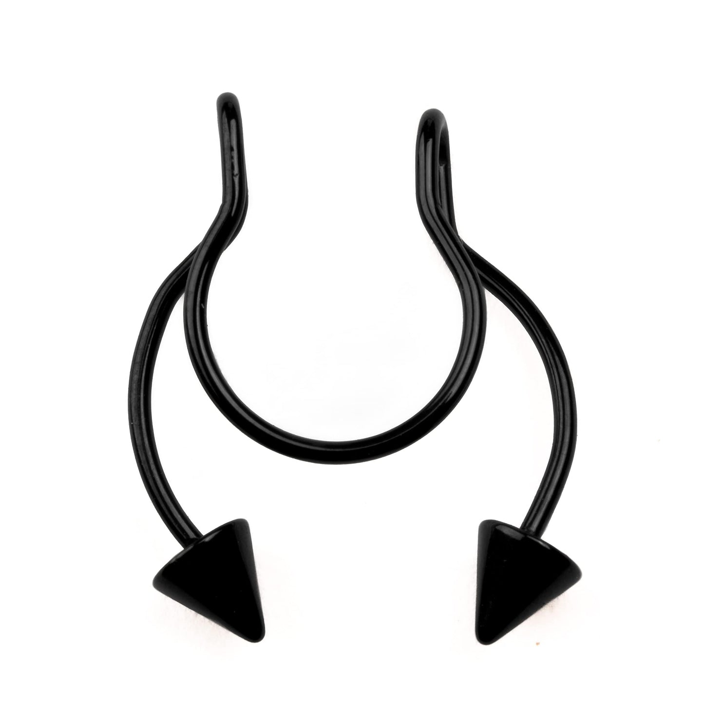 THE MEN THING Nose & Ear Ring TWIN DART - Non-Piercing & Stylish Nose Ring Made from Pure Stainless Steel for Men and Boys (1 Pcs)