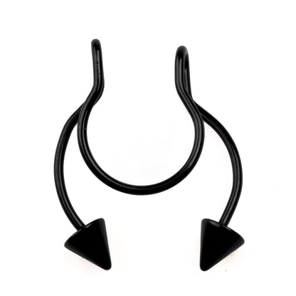 THE MEN THING Nose & Ear Ring TWIN DART - Non-Piercing & Stylish Nose Ring Made from Pure Stainless Steel for Men and Boys (1 Pcs)
