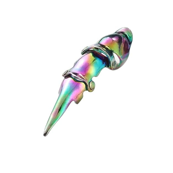 क्रोमैटिक - पुरुषों और लड़कों के लिए एडजस्टेबल नकल जॉइंट फुल फिंगर रिंग