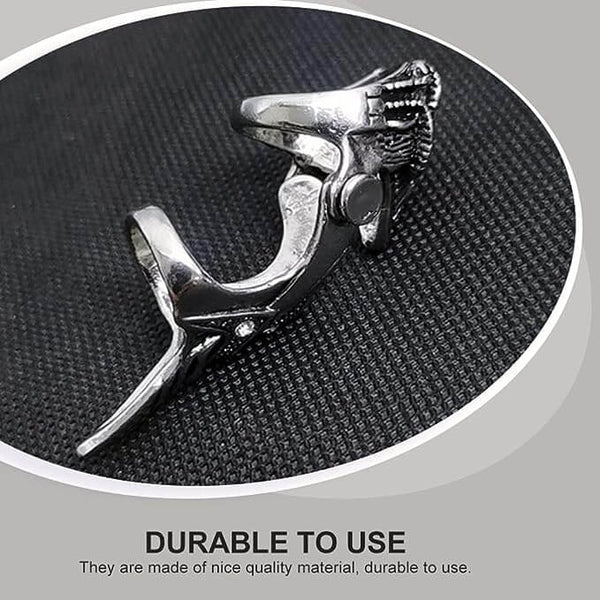 DRAGOWAR - Gothic Dragon Head Adjustable Knuckle Joint Full Finger Ring for Men & Boys