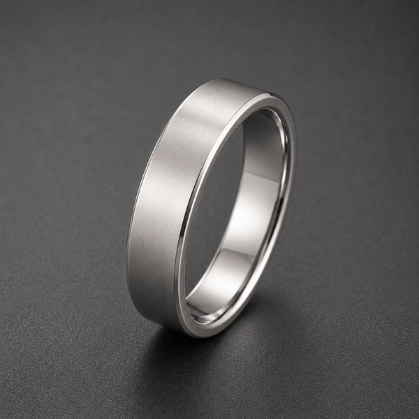 ENGRAVED - AZURE CORE - STEEL - Pure Stainless Steel Men’s Ring for Men & Boys (Size : 17-23-29)