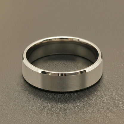 THE MEN THING Rings ENGRAVED - AZURE CORE - STEEL - Pure Stainless Steel Men’s Ring for Men & Boys (Size : 17-23-29)