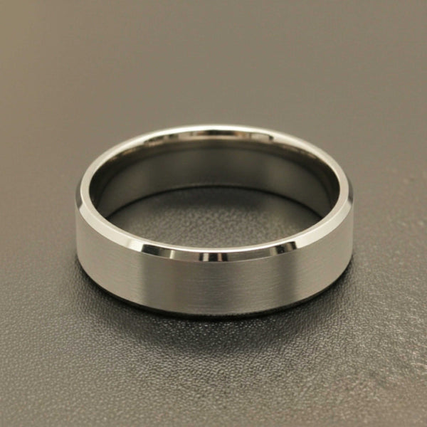 ENGRAVED - AZURE CORE - STEEL - Pure Stainless Steel Men’s Ring for Men & Boys (Size : 17-23-29)