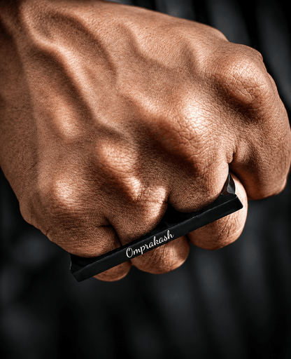 THE MEN THING Rings ENGRAVED - Rebellious Three Black