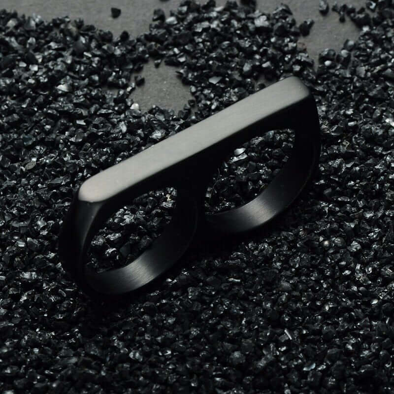THE MEN THING Rings ENGRAVED - Rebellious Two Black