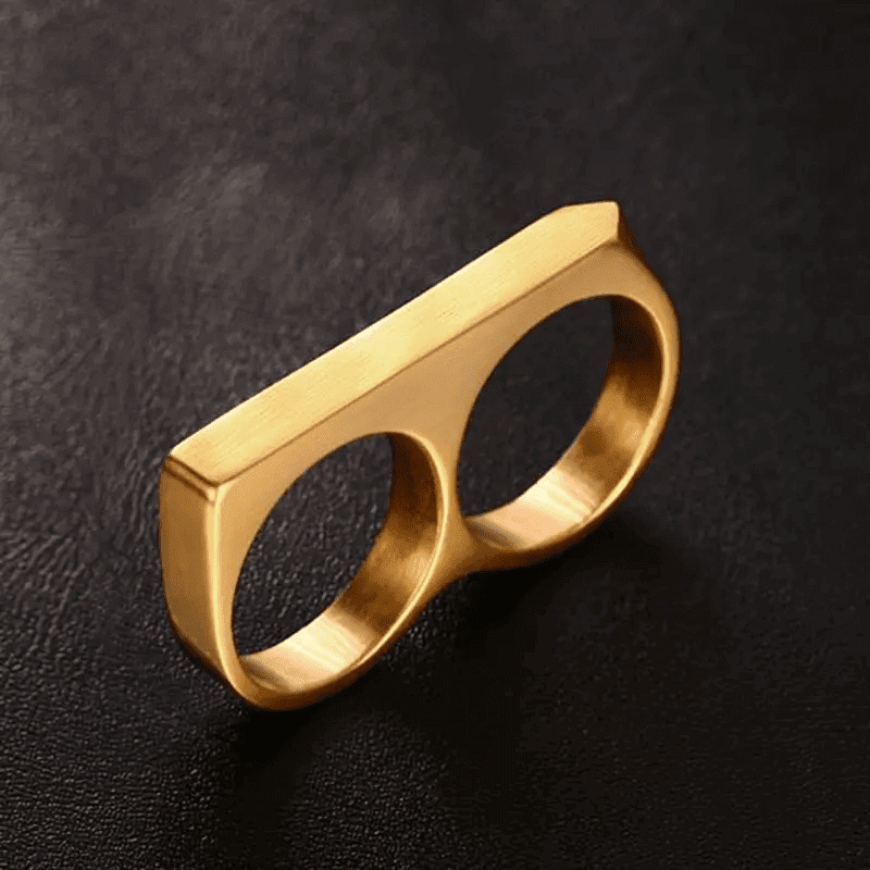 THE MEN THING Rings ENGRAVED - Rebellious Two Gold