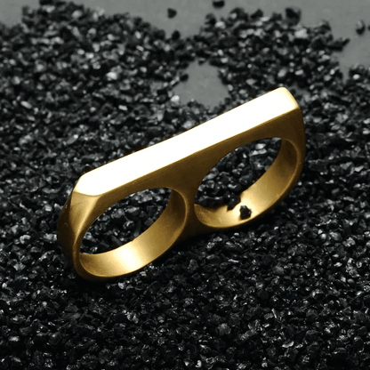 THE MEN THING Rings ENGRAVED - Rebellious Two Gold
