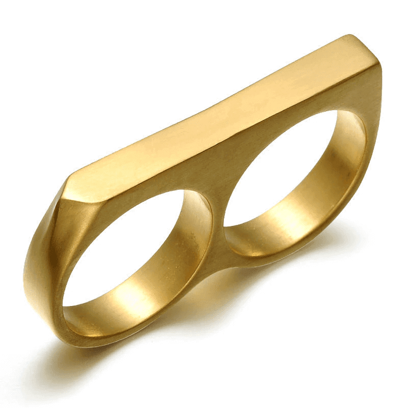 THE MEN THING Rings ENGRAVED - Rebellious Two Gold