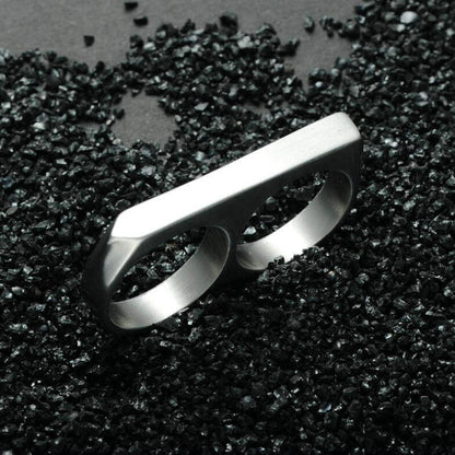 THE MEN THING Rings ENGRAVED - Rebellious Two Silver