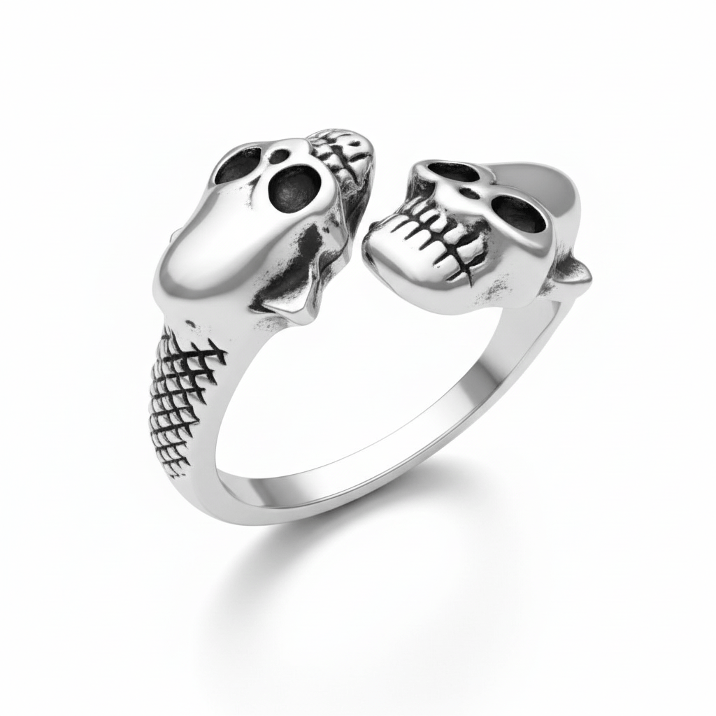 THE MEN THING Rings GRIMHUG - Alloy Adjustable Vintage Ring, American trending Style for Men & Boys