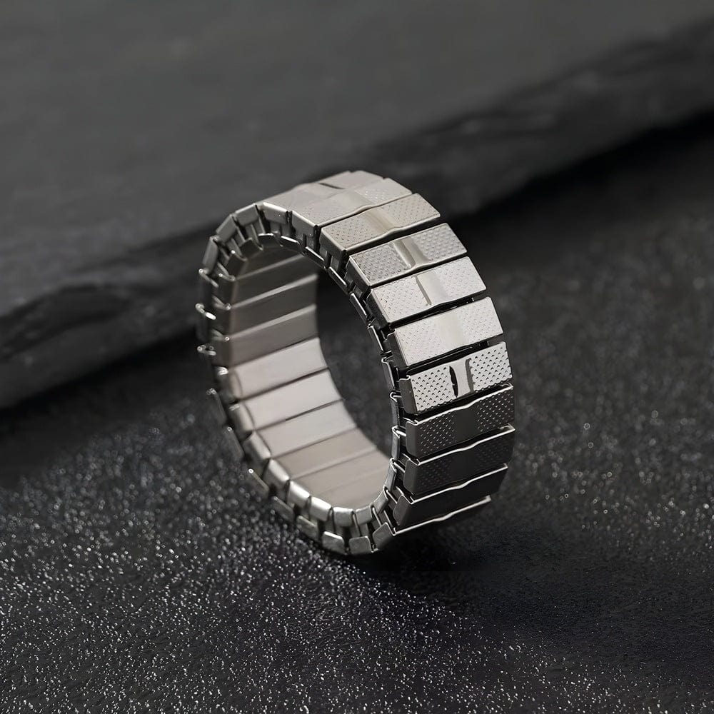 THE MEN THING Rings KAELION - Adjustable Pure Titanium Steel Ring for Men & Boys