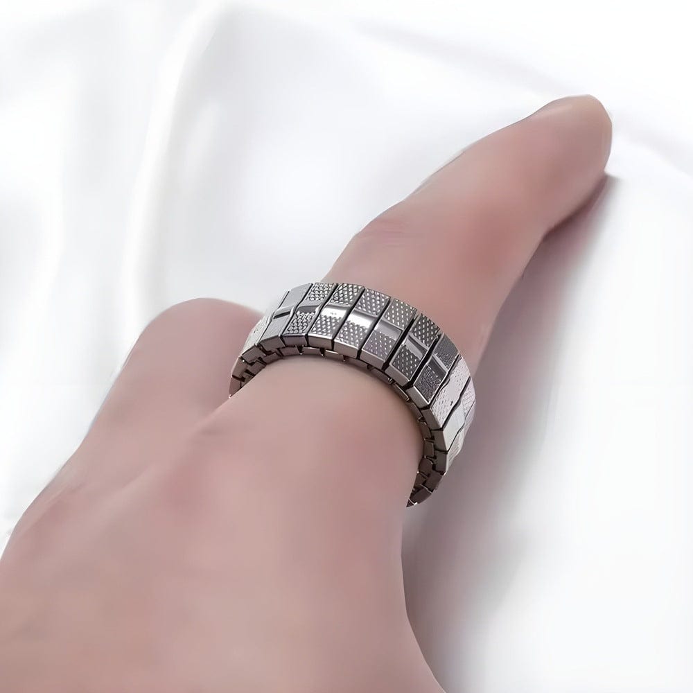 THE MEN THING Rings KAELION - Adjustable Pure Titanium Steel Ring for Men & Boys