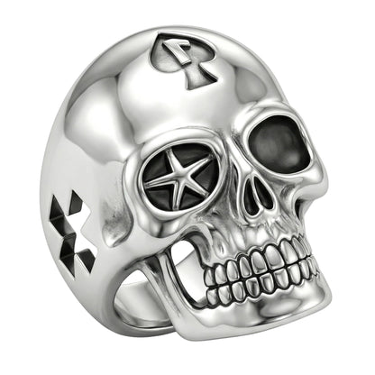 THE MEN THING Rings PHANTOM  Titanium Steel Ring for Men and Boys (Size-21)