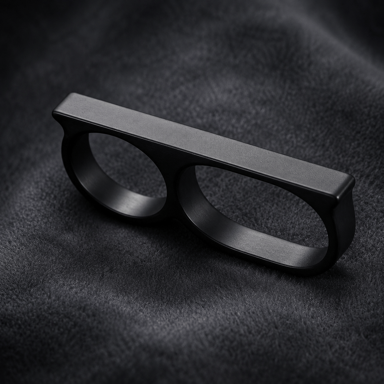 THE MEN THING Rings Rebellious Three Black
