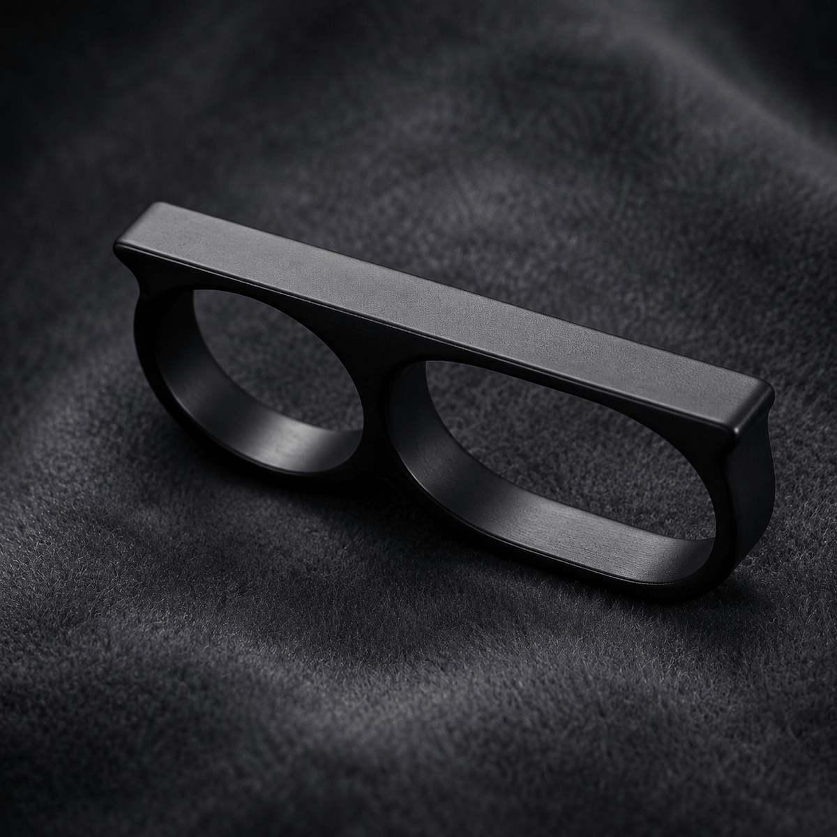 THE MEN THING Rings Rebellious Three Black