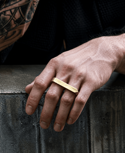 THE MEN THING Rings Rebellious Two Gold