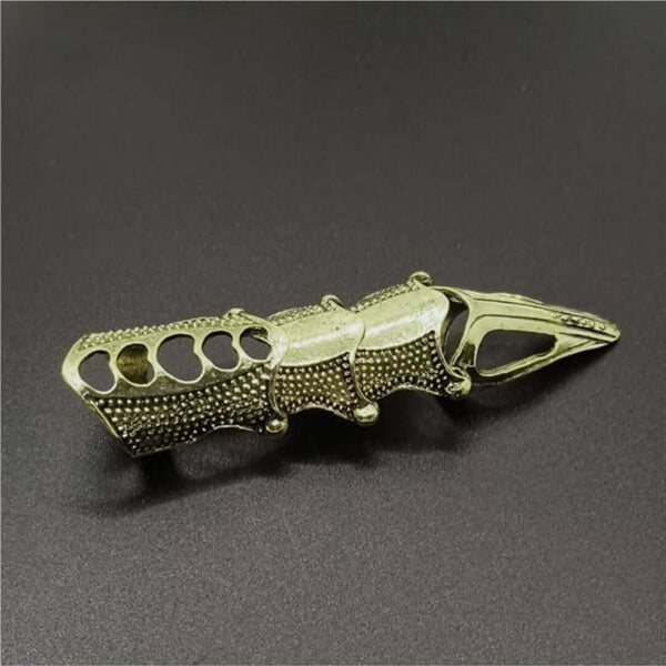 RINOSKIN - Bronze Guard Adjustable Knuckle Joint Full Finger Ring for Men & Boys