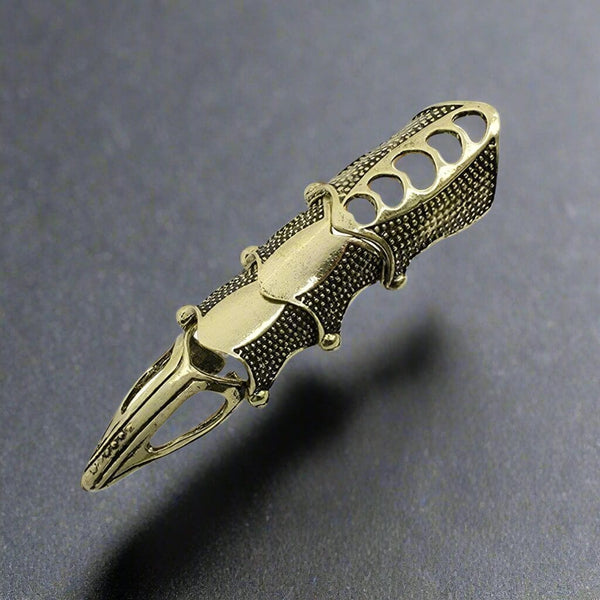 RINOSKIN - Bronze Guard Adjustable Knuckle Joint Full Finger Ring for Men & Boys