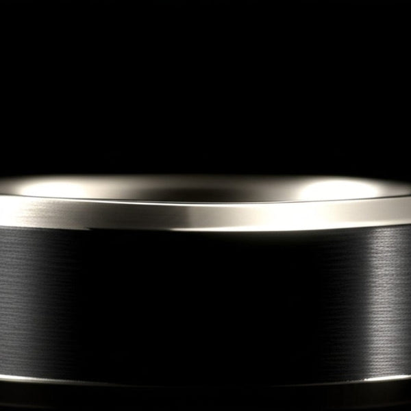 Royal Series - BLACK BASTION RING - Pure Stainless Steel Men’s Steel-Black-Plated Ring – Statement Luxury Jewelry (Size : 17-19-22-24-27)