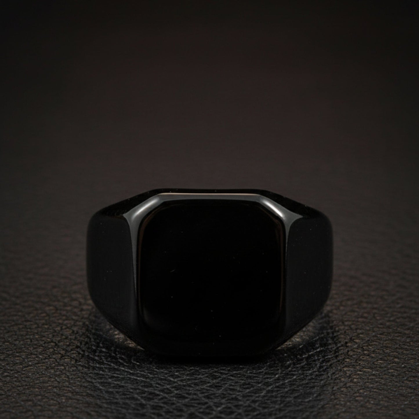 THE MEN THING Rings Royal Series - BLACKSPIRE RING - Pure Stainless Steel Men’s Black-Plated Ring – Statement Luxury Jewelry (Size : 13-14-23-24-28-29-32-32)