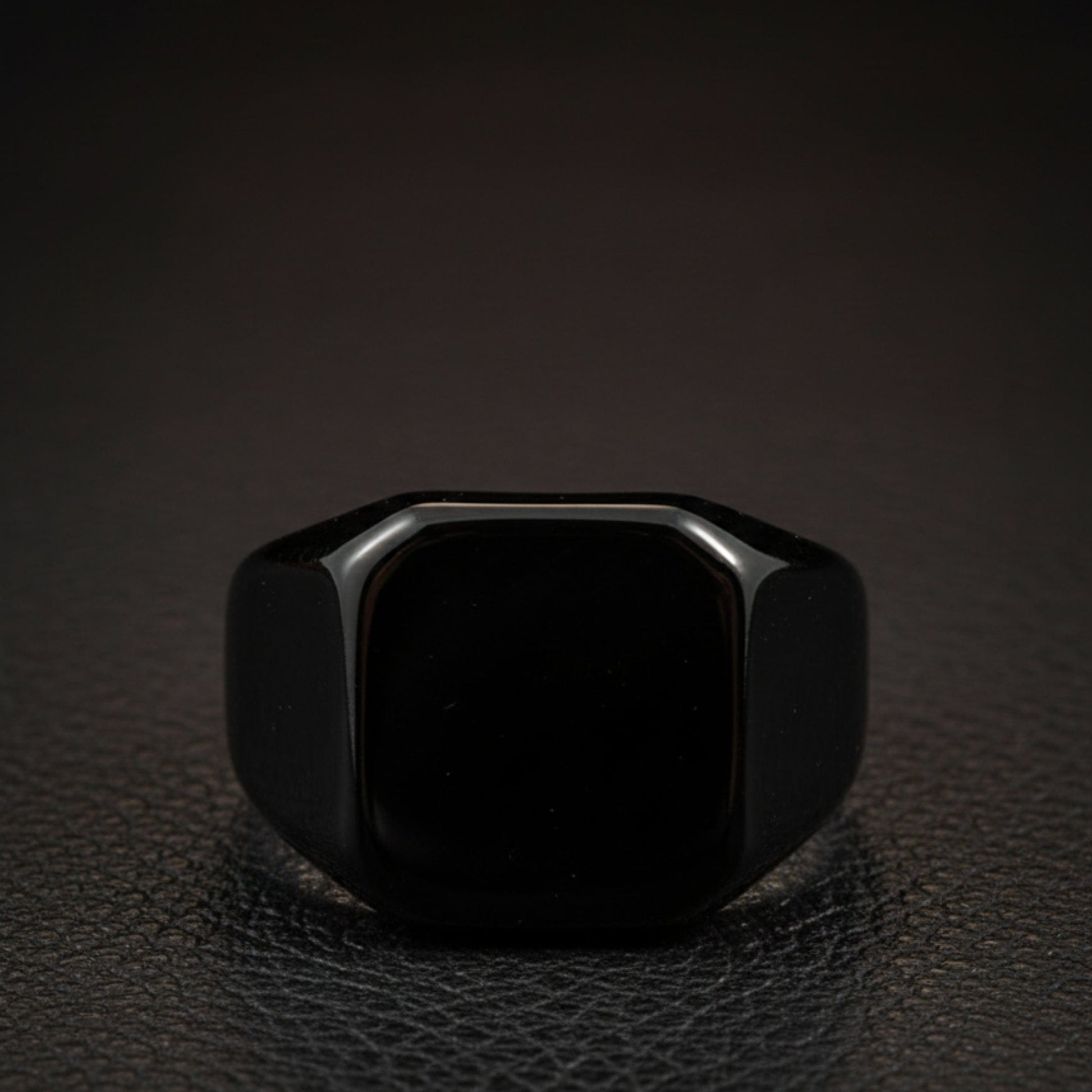 THE MEN THING Rings Royal Series - BLACKSPIRE RING - Pure Stainless Steel Men’s Black-Plated Ring – Statement Luxury Jewelry (Size : 13-14-23-24-28-29-32-32)