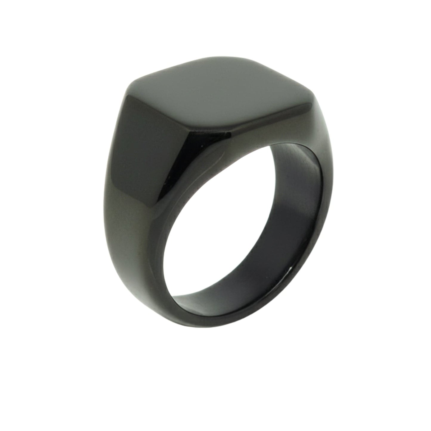 THE MEN THING Rings Royal Series - BLACKSPIRE RING - Pure Stainless Steel Men’s Black-Plated Ring – Statement Luxury Jewelry (Size : 13-14-23-24-28-29-32-32)