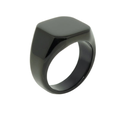 THE MEN THING Rings Royal Series - BLACKSPIRE RING - Pure Stainless Steel Men’s Black-Plated Ring – Statement Luxury Jewelry (Size : 13-14-23-24-28-29-32-32)
