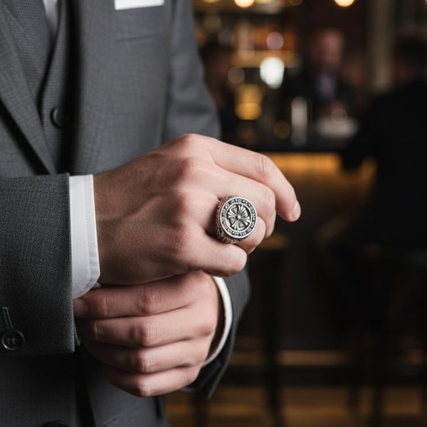 Royal Series - CELTIC GUARD RING - Pure Stainless Steel Men’s Steel-Plated Ring – Statement Luxury Jewelry (Size :18-21-23-26-31)