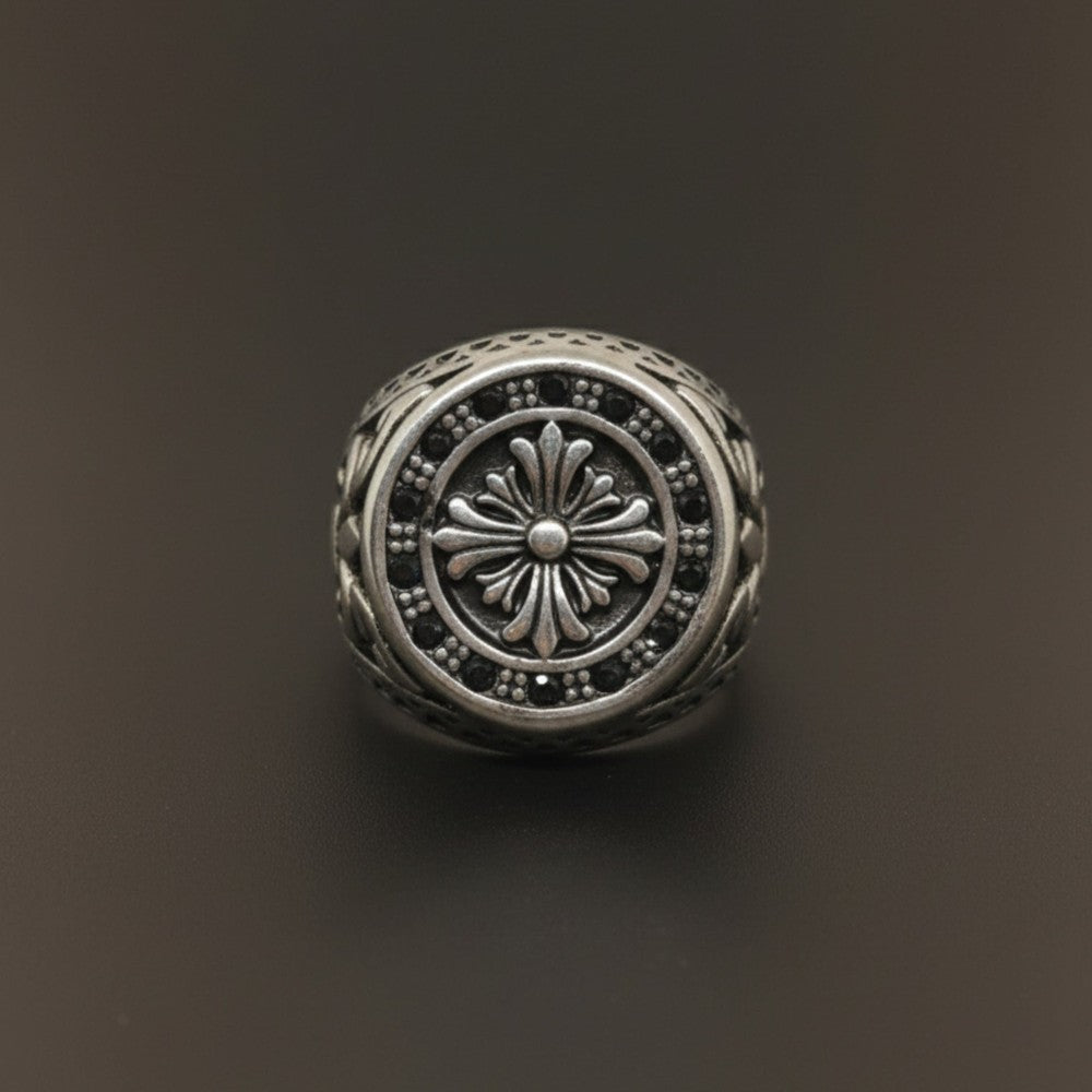 THE MEN THING Rings Royal Series - CELTIC GUARD RING - Pure Stainless Steel Men’s Steel-Plated Ring – Statement Luxury Jewelry (Size :18-21-23-26-31)