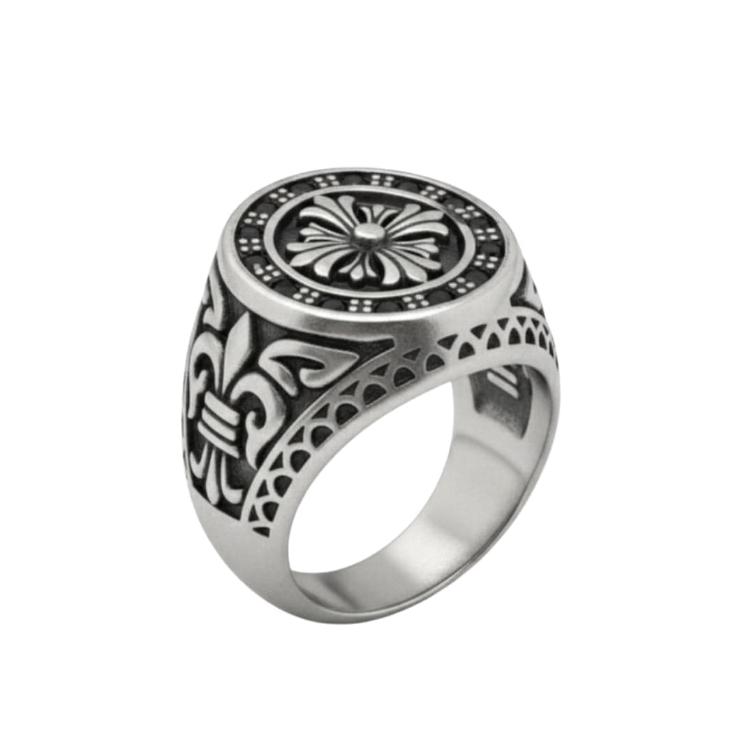 THE MEN THING Rings Royal Series - CELTIC GUARD RING - Pure Stainless Steel Men’s Steel-Plated Ring – Statement Luxury Jewelry (Size :18-21-23-26-31)