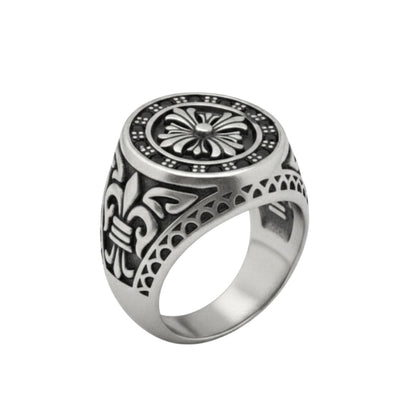 THE MEN THING Rings Royal Series - CELTIC GUARD RING - Pure Stainless Steel Men’s Steel-Plated Ring – Statement Luxury Jewelry (Size :18-21-23-26-31)