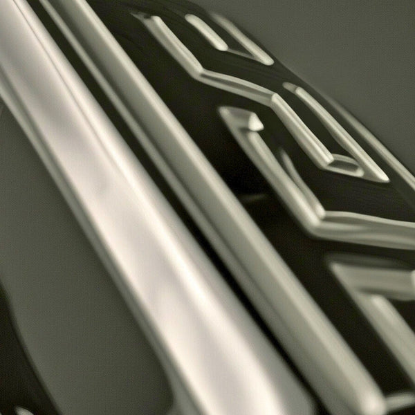 Royal Series - EZARO RING - Pure Stainless Steel Men’s Black-White Shell-Plated Ring – Statement Luxury Jewelry (Size : 18-21-23)