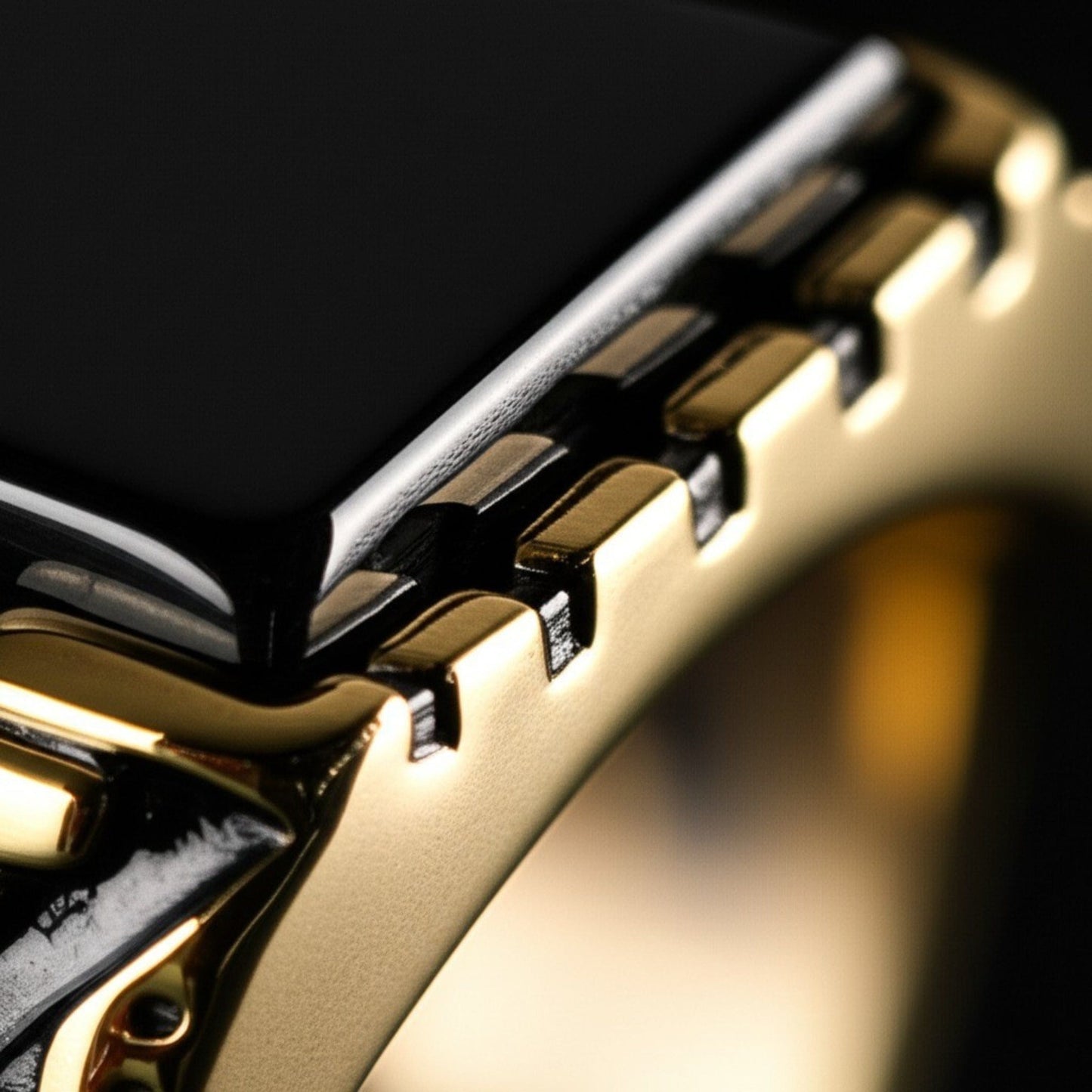 THE MEN THING Rings Royal Series - GOLDEN AEGIS RING - Pure Stainless Steel Men’s Gold-Plated Ring – Statement Luxury Jewelry (Size : 16-21-27)