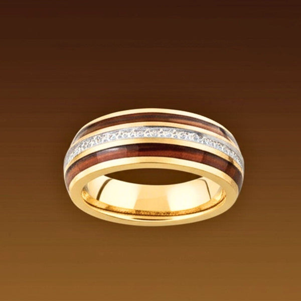 Royal Series - HELIOS CREST RING - Pure Stainless Steel Men’s Gold-Plated Ring – Statement Luxury Jewelry (Size : -17-19-23-25)