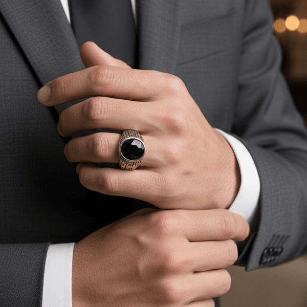 Royal Series - LABYRINTH KNIGHT RING- Pure Stainless Steel Men’s Steel-Plated Ring – Statement Luxury Jewelry (Size :15-18-20-21-23-27-28-30)