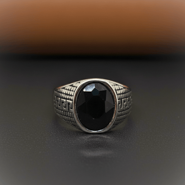 Royal Series - LABYRINTH KNIGHT RING- Pure Stainless Steel Men’s Steel-Plated Ring – Statement Luxury Jewelry (Size :15-18-20-21-23-27-28-30)