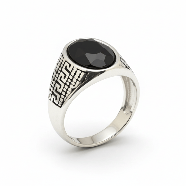 Royal Series - LABYRINTH KNIGHT RING- Pure Stainless Steel Men’s Steel-Plated Ring – Statement Luxury Jewelry (Size :15-18-20-21-23-27-28-30)