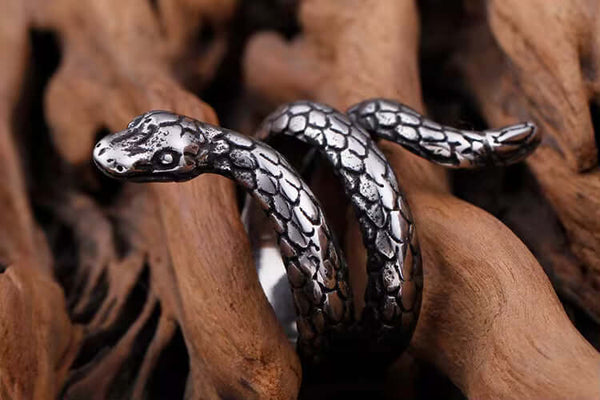 SERPENTINE  Titanium Steel Ring for Men and Boys (Size-21)