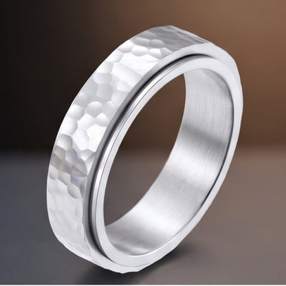 THE MEN THING Rings SILVERFORGE -  Pure Titanium Steel Ring for Men and Boys Size - 21