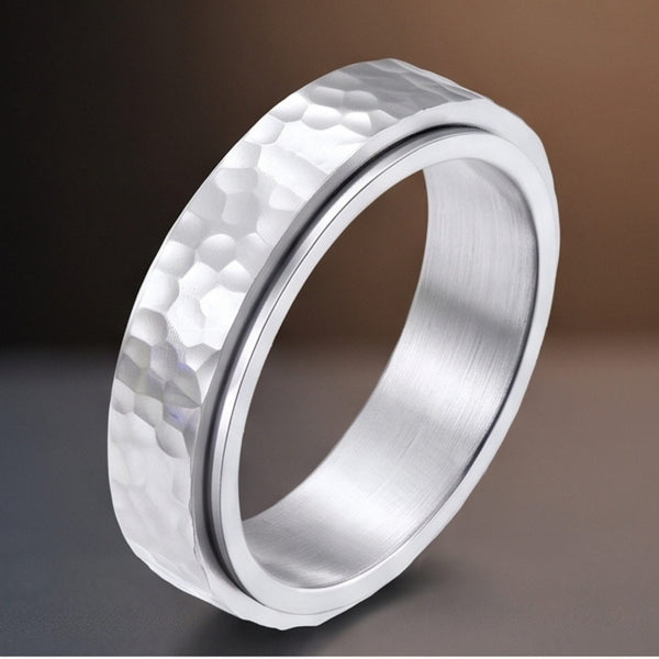 SILVERFORGE -  Pure Titanium Steel Ring for Men and Boys Size - 21
