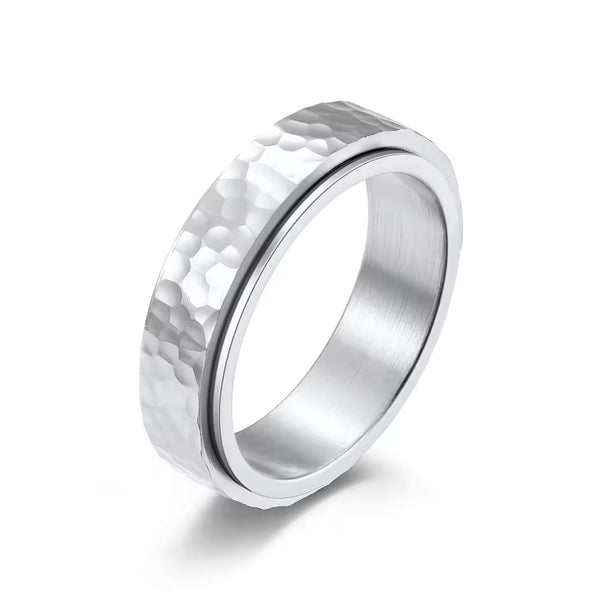 SILVERFORGE -  Pure Titanium Steel Ring for Men and Boys Size - 21